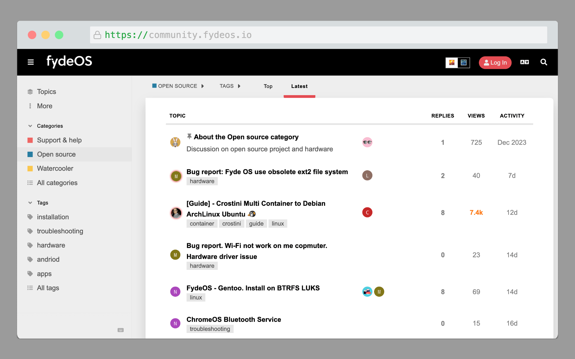 cover image for Community forum